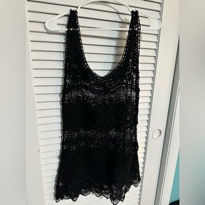 Solitaire black lace dress size S